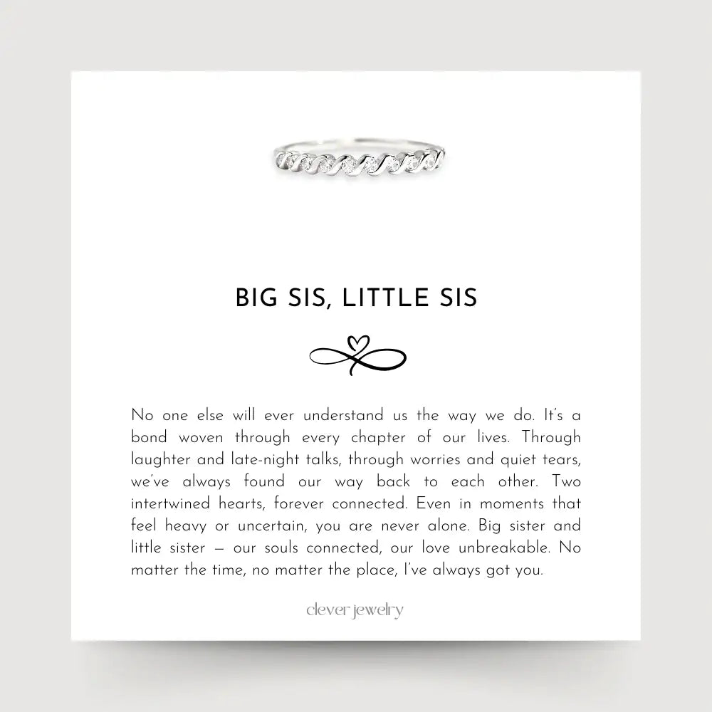 To My Sister - Forever Intertwined Ring