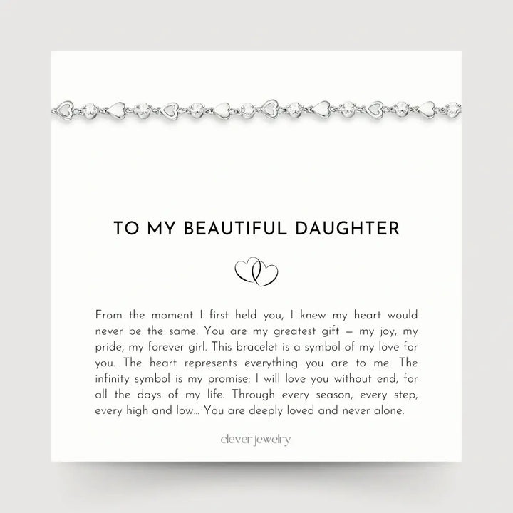 To My Daughter - I Love You Bracelet
