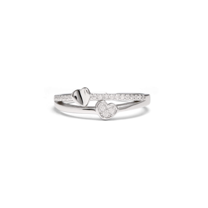 Mother & Daughter - Twin Heart Ring