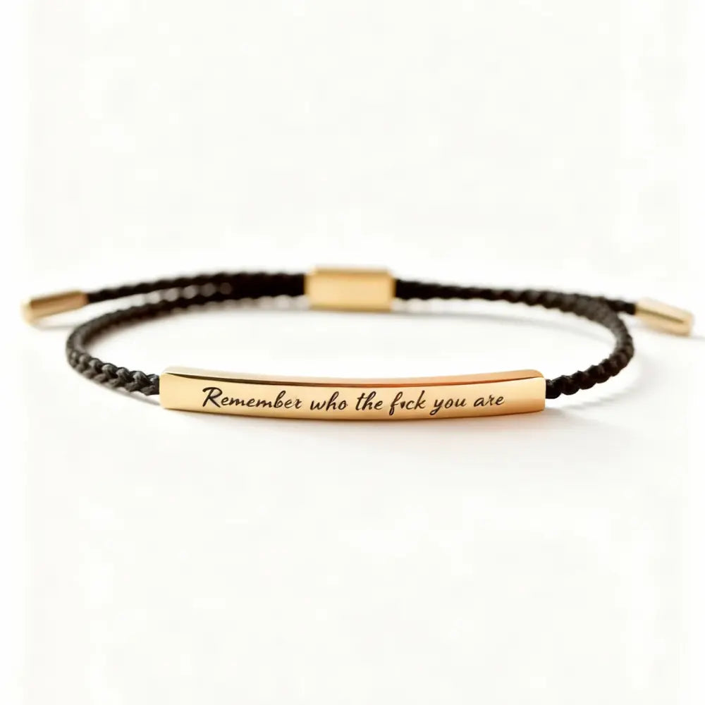 Remember Who the Fđź–¤ck You Are - Motivational Bracelet