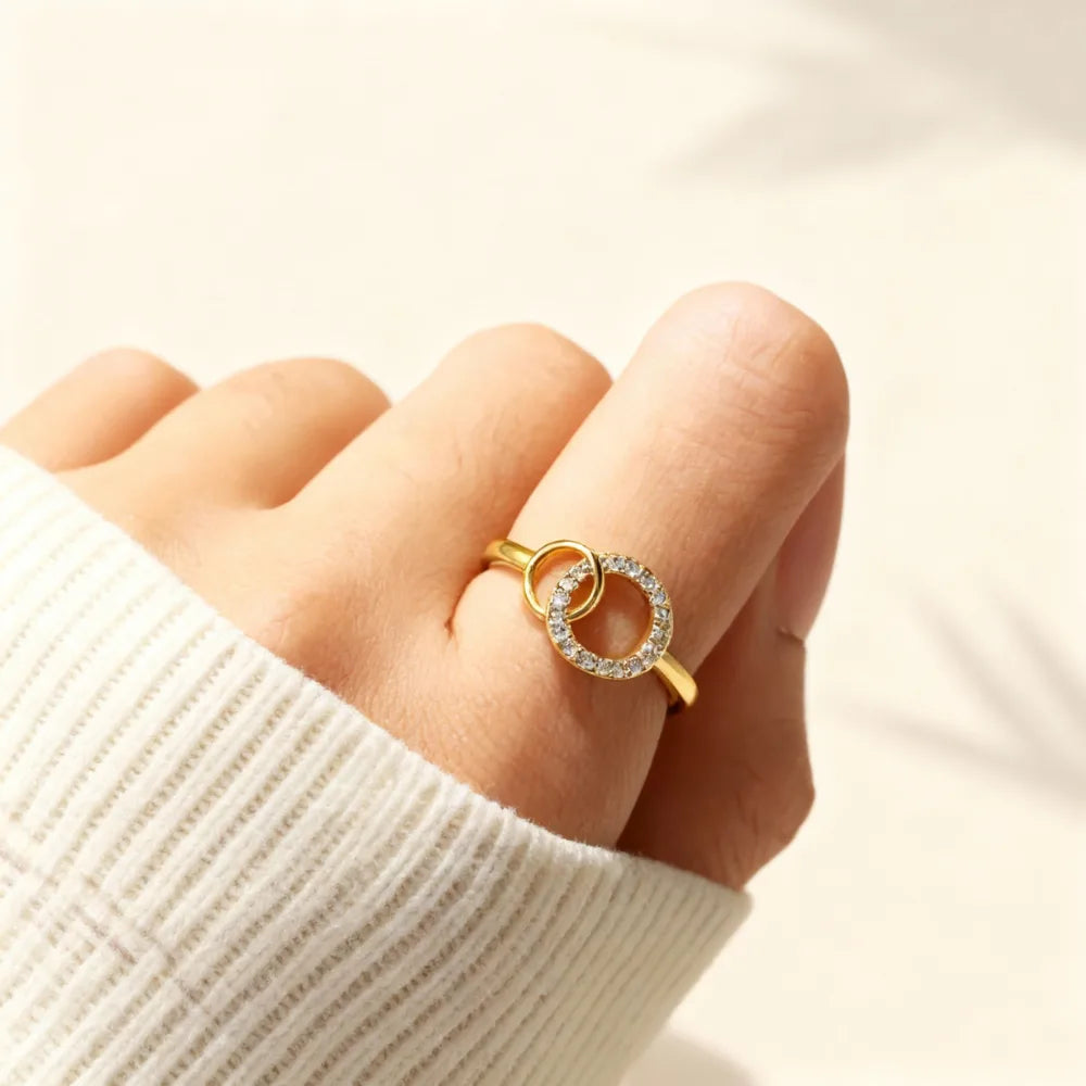 To My Sister - Always Us Gold Ring