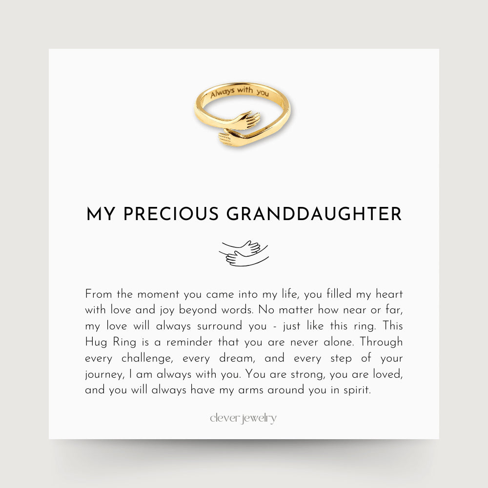 My Precious Granddaughter - Gold Hug Ring