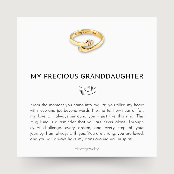 My Precious Granddaughter - Gold Hug Ring