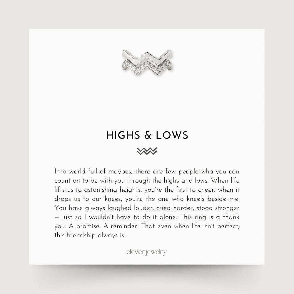 Highs & Lows Twin Band Ring