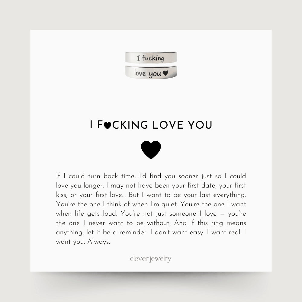 I F♡cking Love You Ring