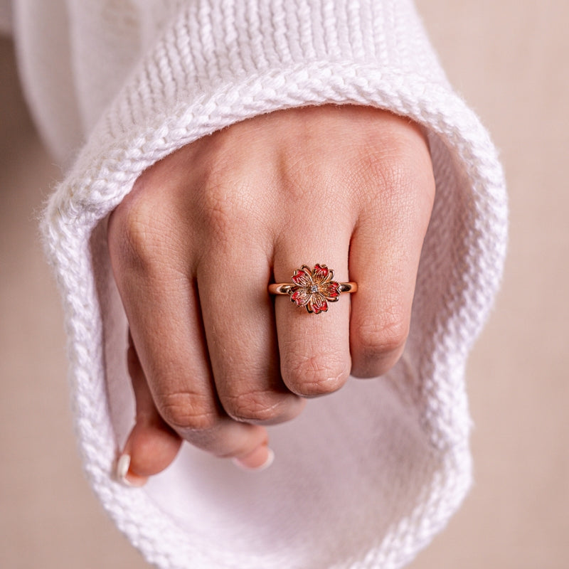 To My Daughter - Cherry Blossom Fidget Ring