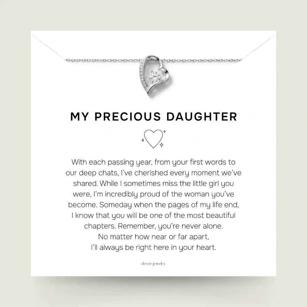 My Precious Daughter - Forever In My Heart Necklace