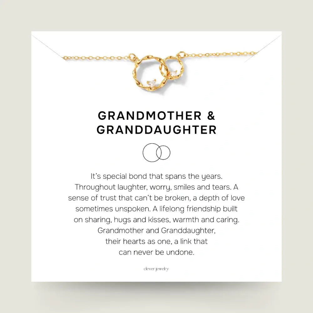 Grandmother & Granddaughter - Circles of Love Necklace