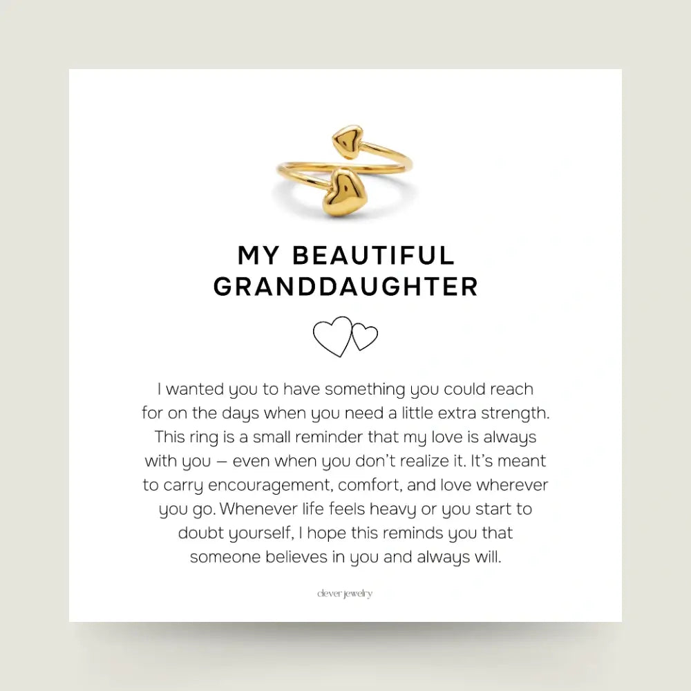 My Beautiful Granddaughter - Eternal Love Gold Ring