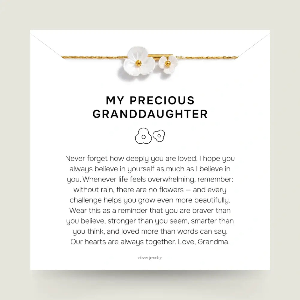 My Precious Granddaughter - Blossoming Necklace