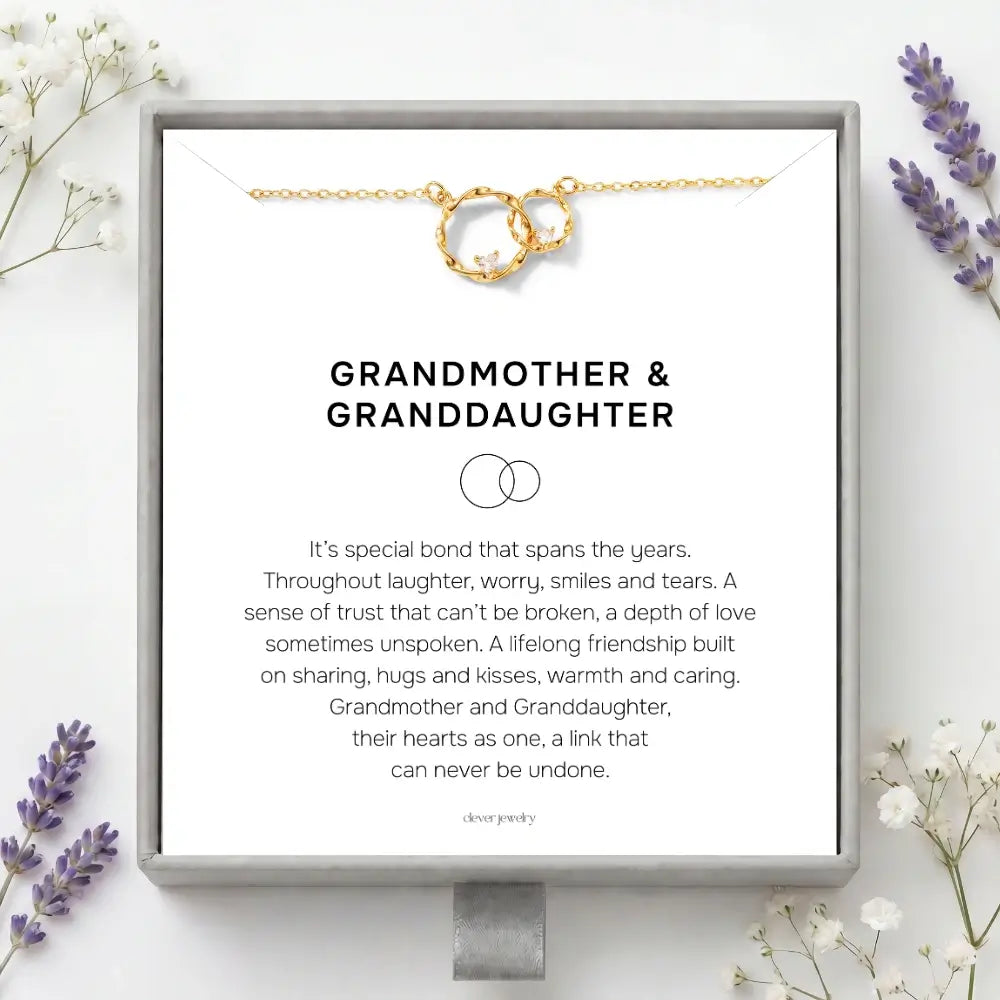 Grandmother & Granddaughter - Circles of Love Necklace