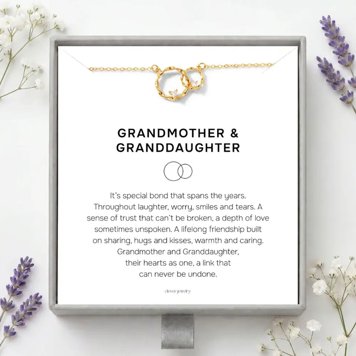 Grandmother & Granddaughter - Circles of Love Necklace
