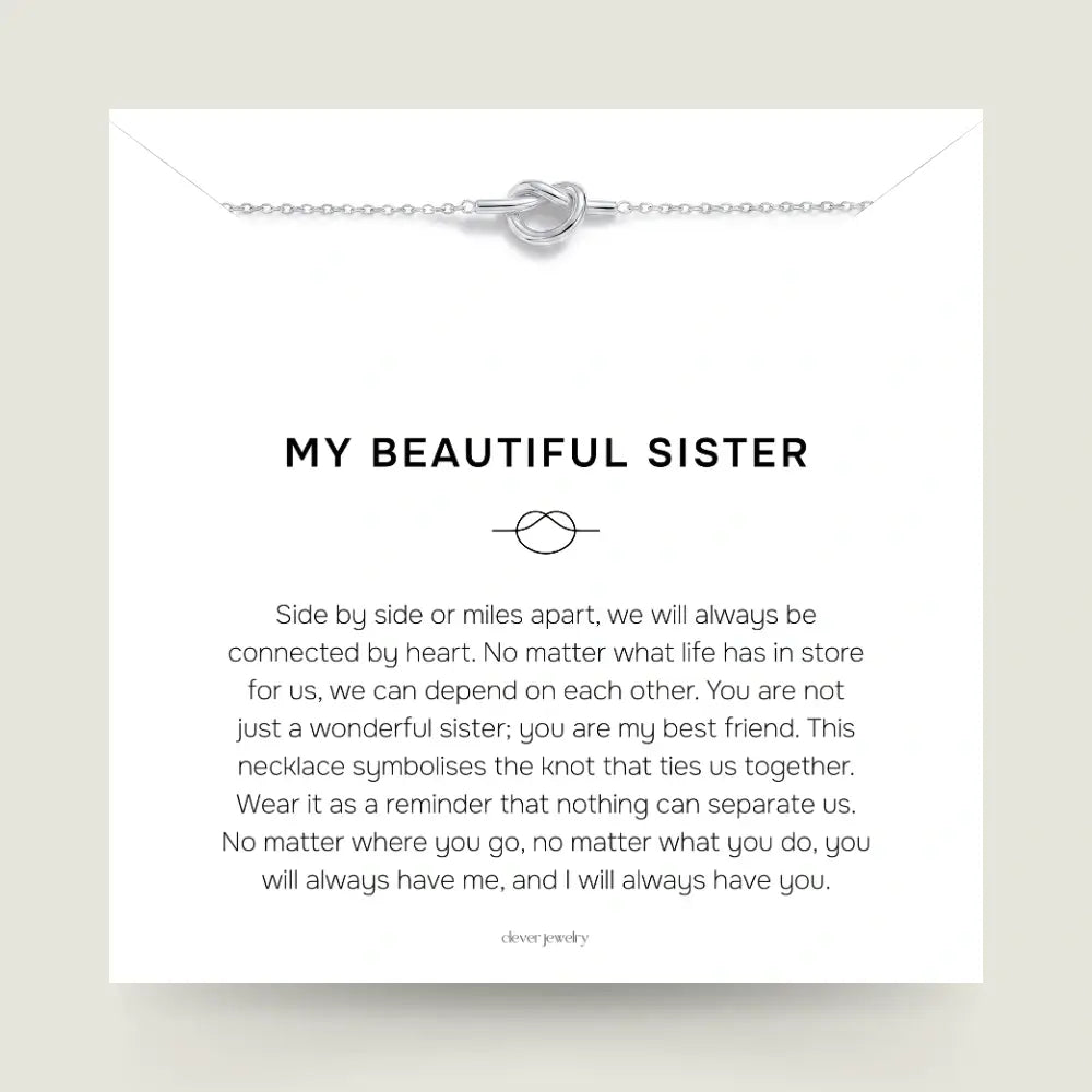My Beautiful Sister - Love Knot Necklace