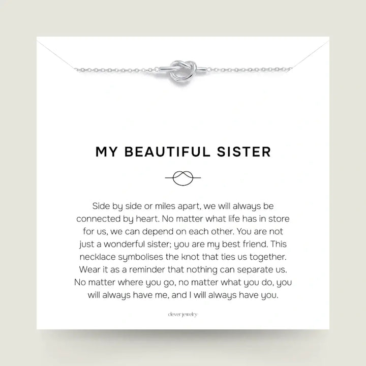 My Beautiful Sister - Love Knot Necklace