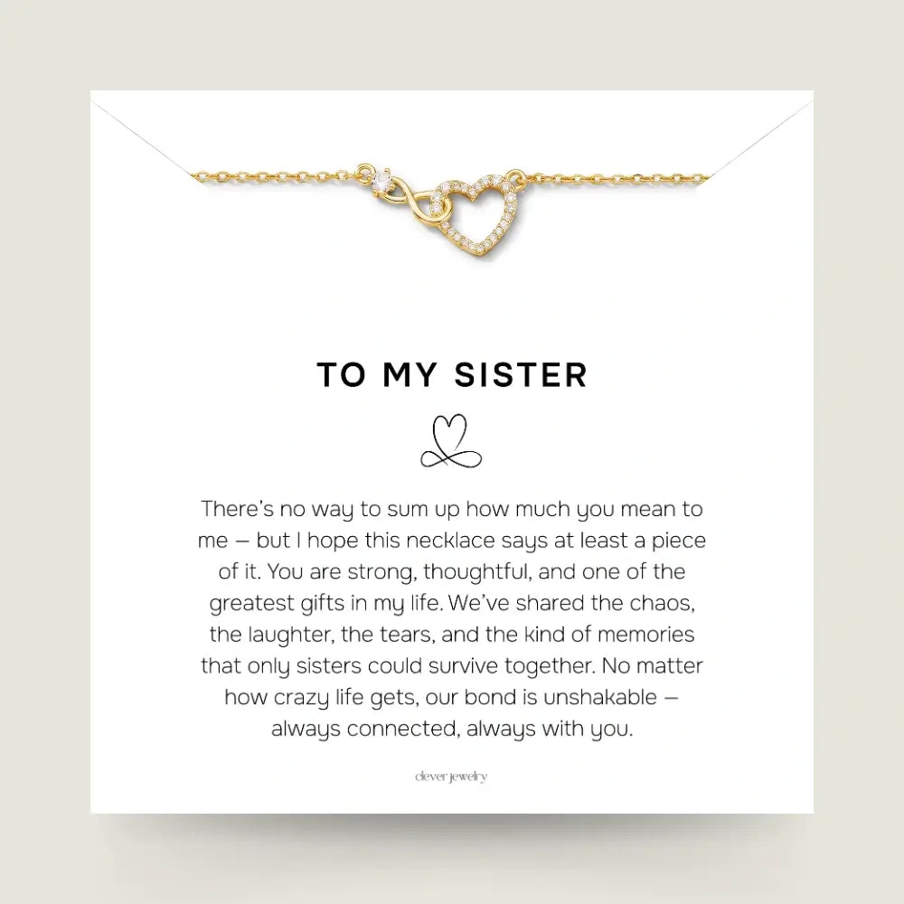To My Sister - Infinite Love Necklace