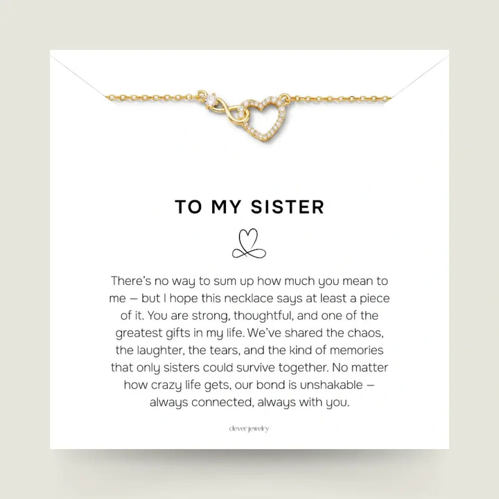 To My Sister - Infinite Love Necklace