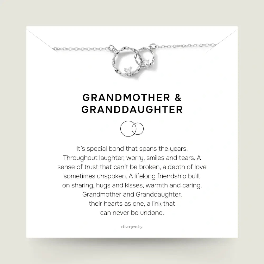 Grandmother & Granddaughter - Circles of Love Necklace