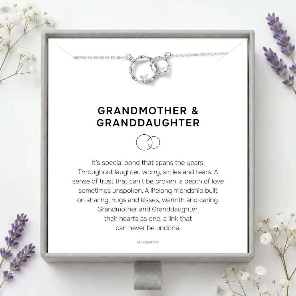 Grandmother & Granddaughter - Circles of Love Necklace