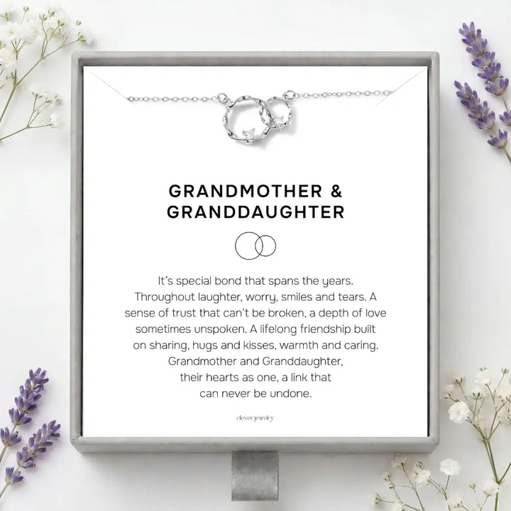 Grandmother & Granddaughter - Circles of Love Necklace