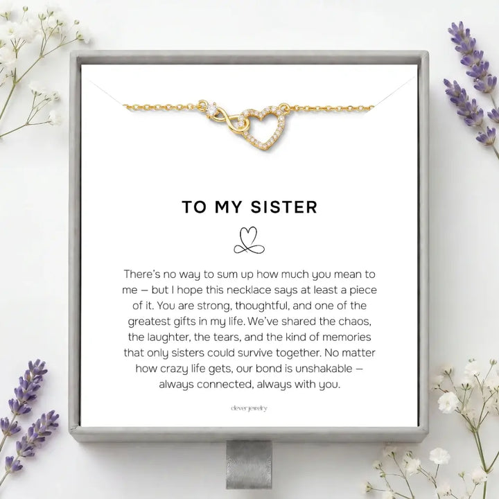 To My Sister - Infinite Love Necklace