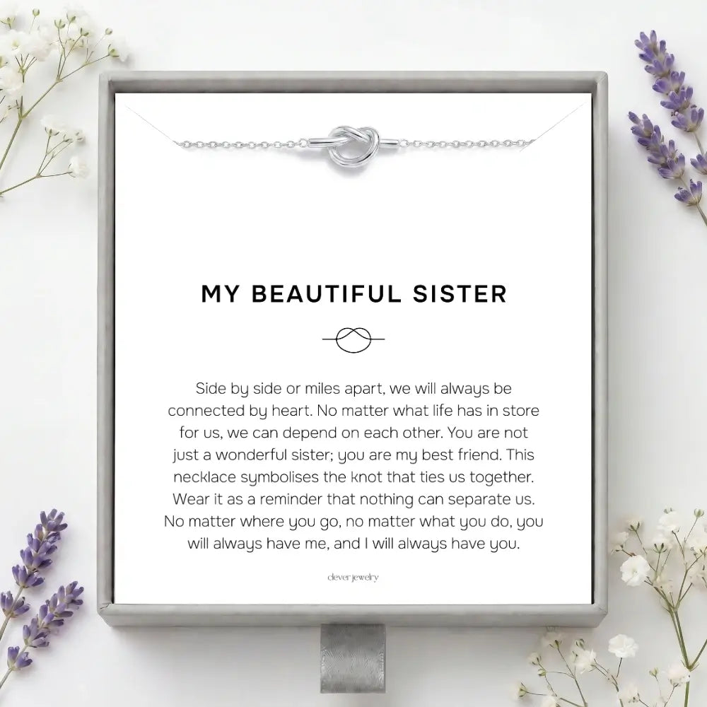 My Beautiful Sister - Love Knot Necklace