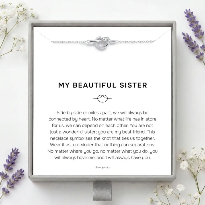 My Beautiful Sister - Love Knot Necklace
