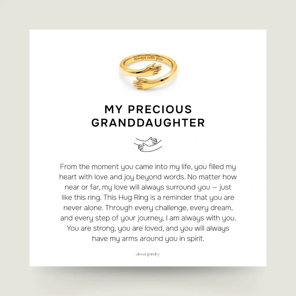 My Precious Granddaughter - Gold Hug Ring