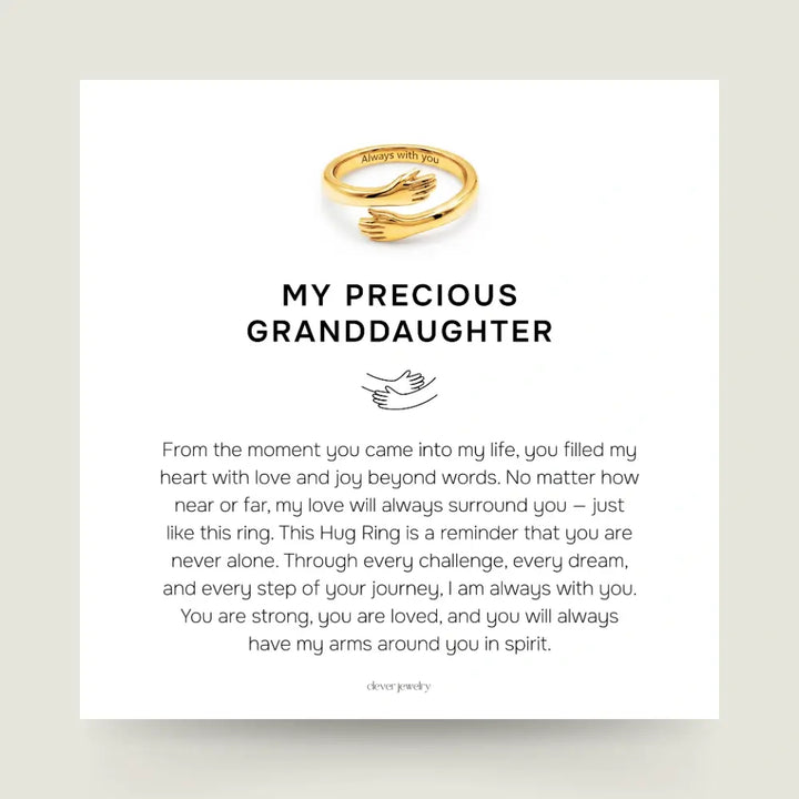 My Precious Granddaughter - Gold Hug Ring