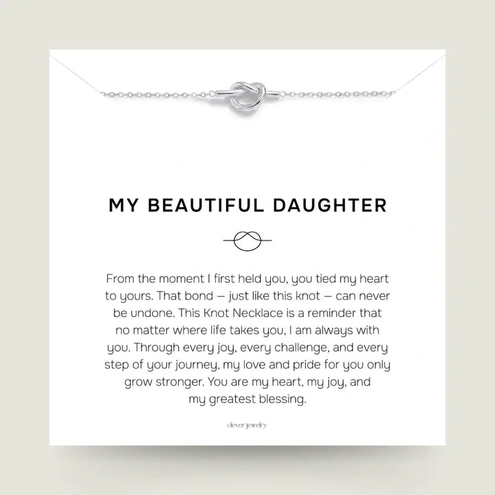 My Beautiful Daughter - Love Knot Necklace