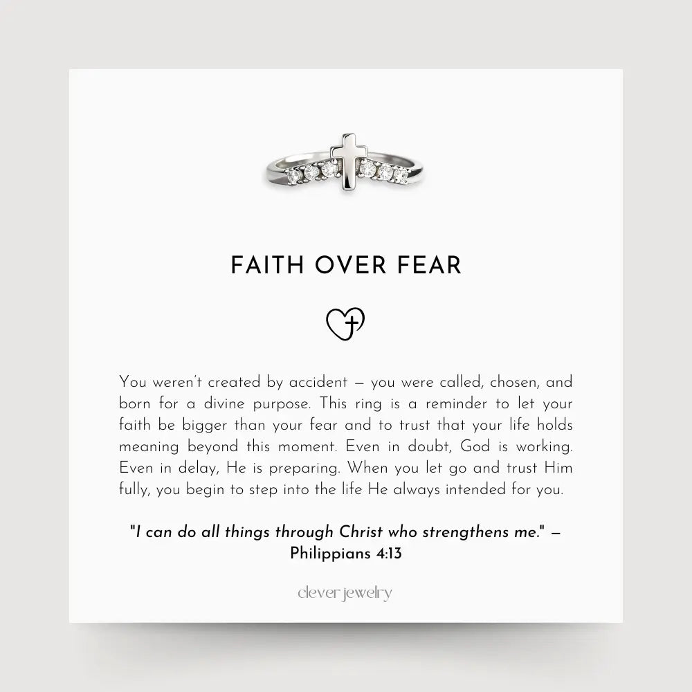 Faith Over Fear Ring