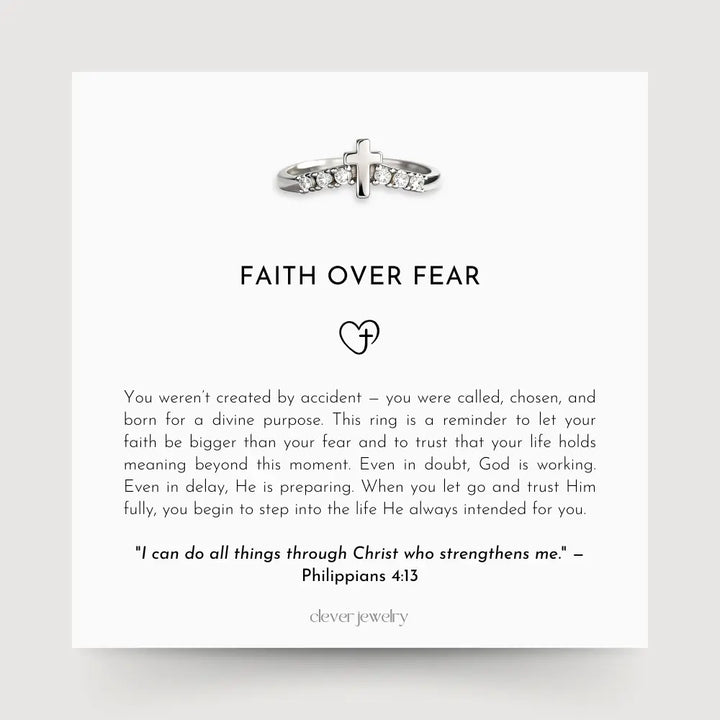 Faith Over Fear Ring