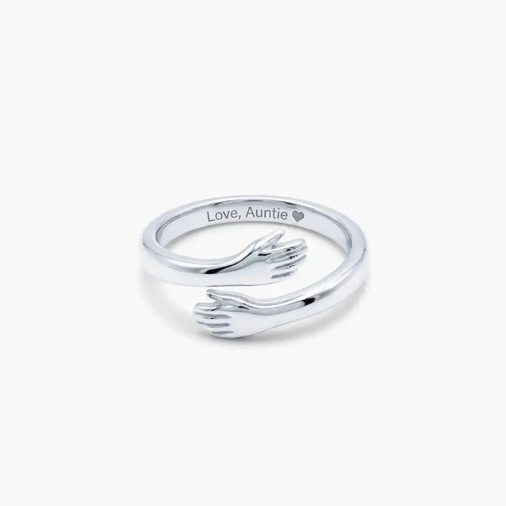 Auntie & Niece Hug Ring