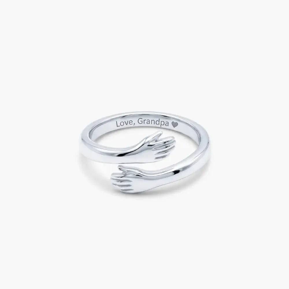 Grandpa & Granddaughter Hug Ring