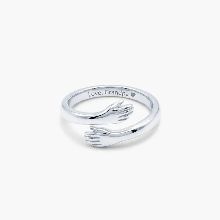 Grandpa & Granddaughter Hug Ring