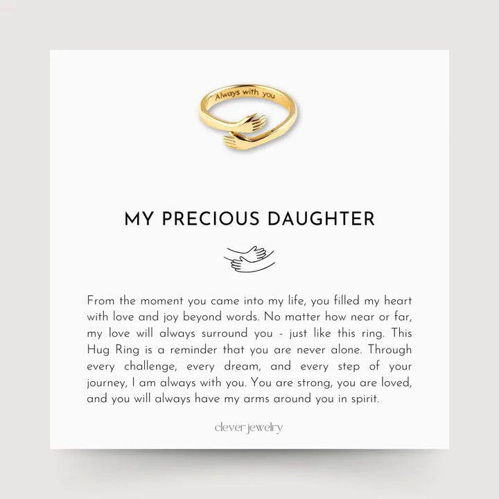My Precious Daughter - Gold Hug Ring
