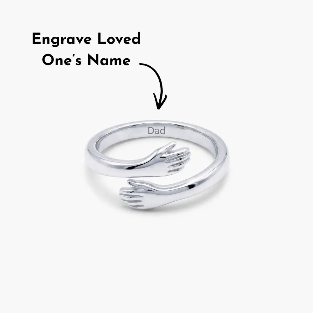 Hug From Heaven - Custom Engraved Ring