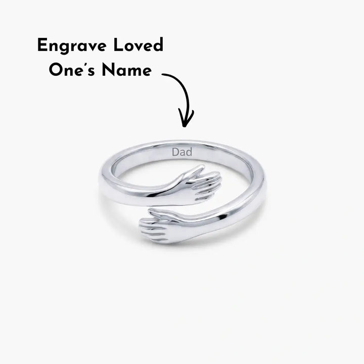 Hug From Heaven - Custom Engraved Ring