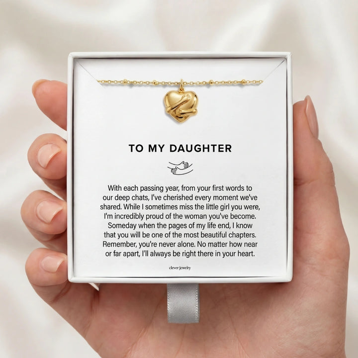 To My Daughter - Hug Necklace