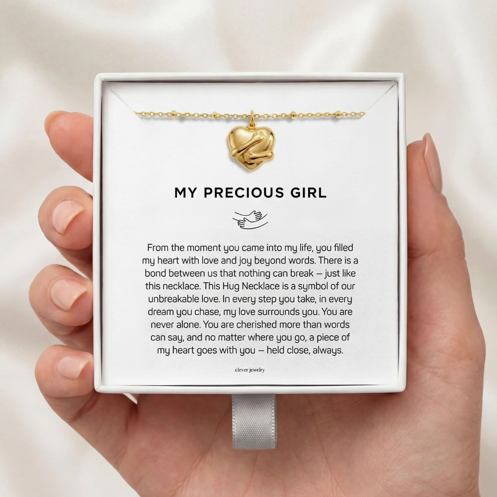 My Precious Girl (Daughter) - Hug Necklace