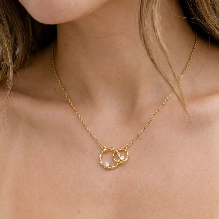 Grandmother & Granddaughter - Circles of Love Necklace