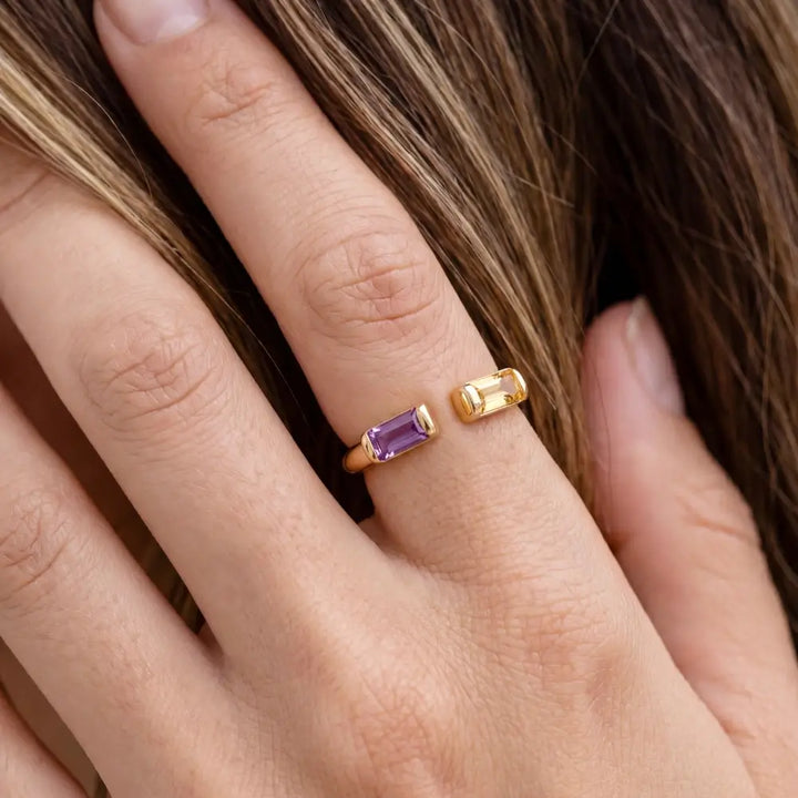 Mother & Daughter - Bonded Birthstone Ring
