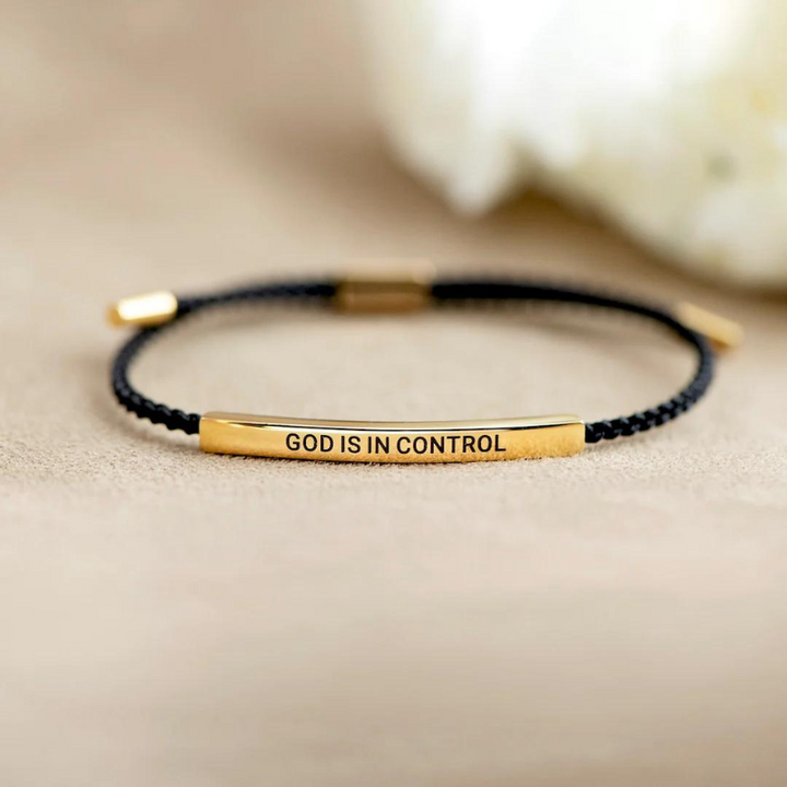 God Is In Control - Motivational Bracelet