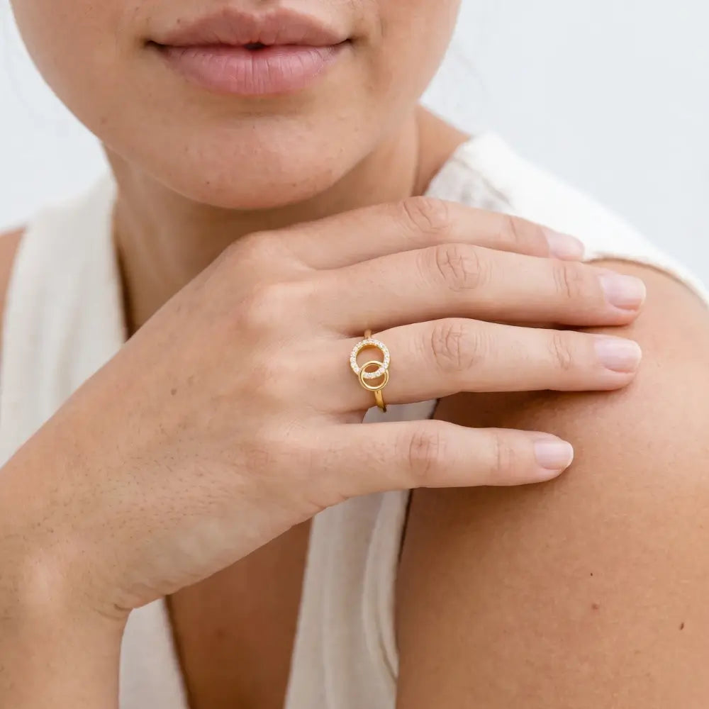 To My Sister - Always Us Gold Ring