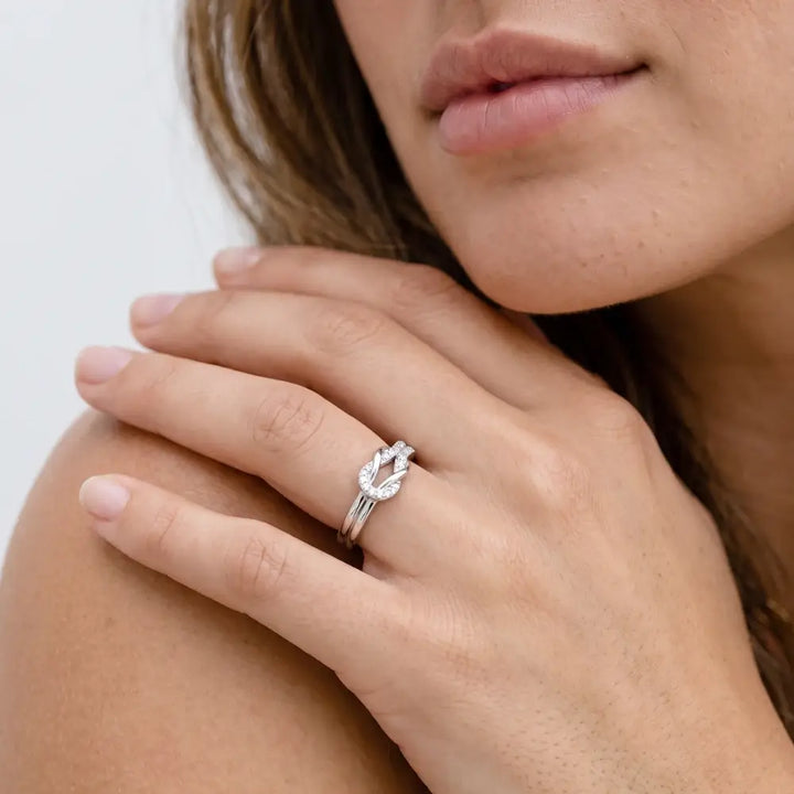 To My Granddaughter - Love Knot Ring