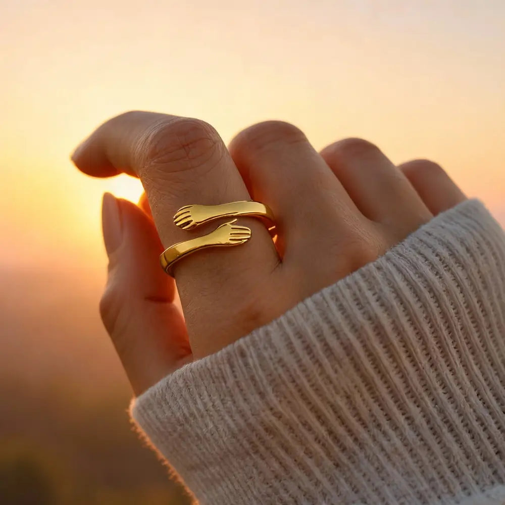 Wrapped in Love - Gold Hug Ring