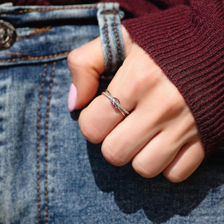 Mother & Daughter - Tied By Angel Hands Ring