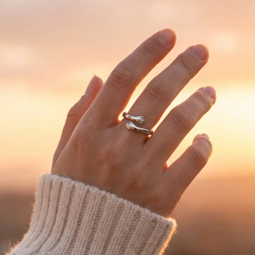 Hug From Heaven - Custom Engraved Ring