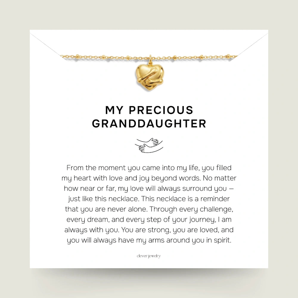 My Precious Granddaughter - Hug Necklace