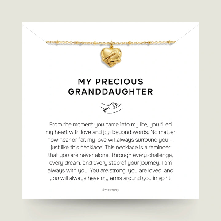 My Precious Granddaughter - Hug Necklace