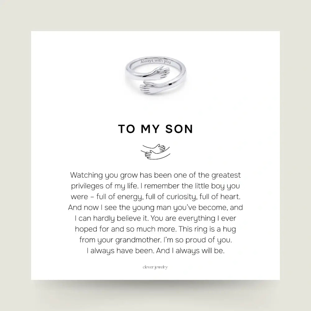 To My Son - Hug Ring